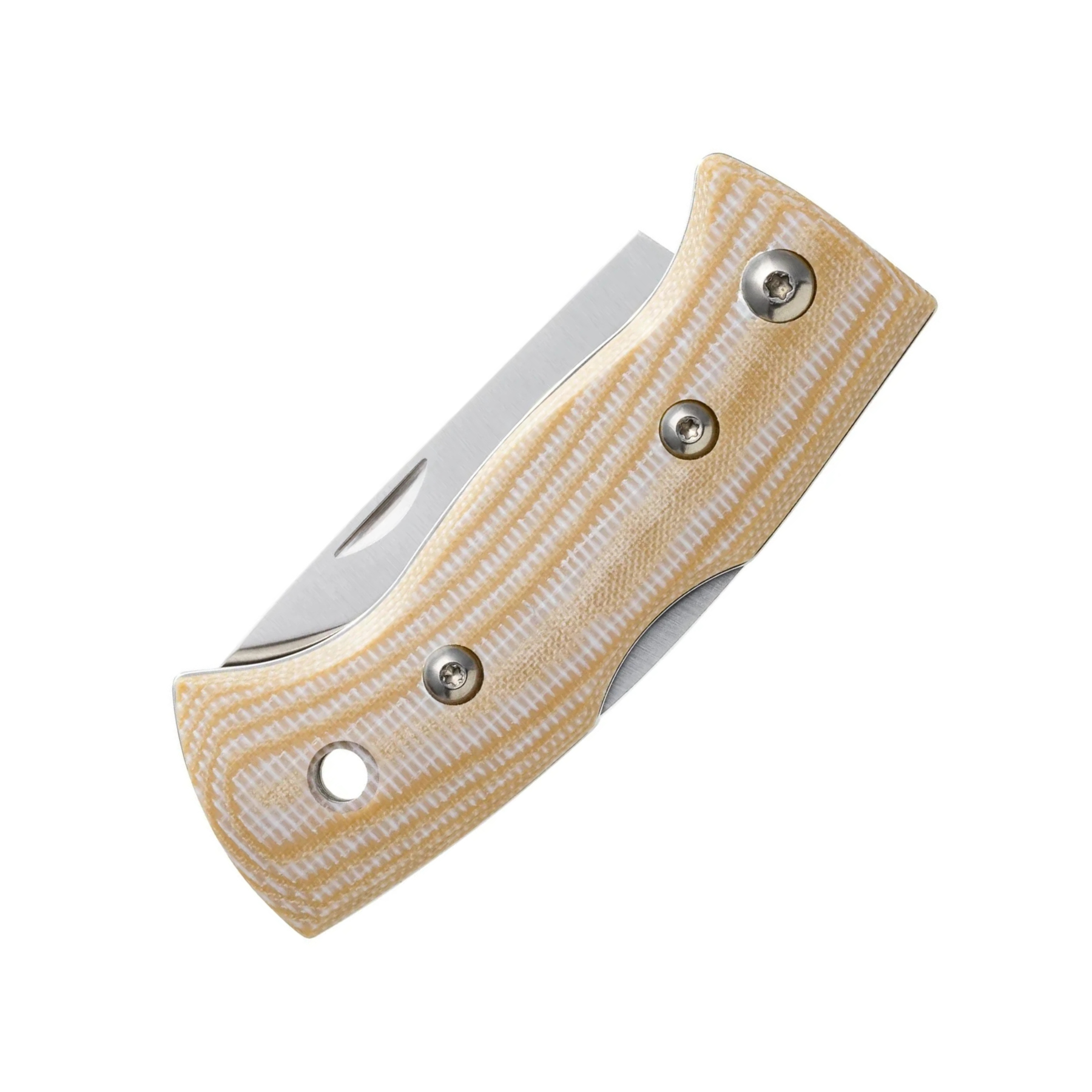 Helle Berget Coltello chiudibile robusto con lama in acciaio inossidabile Sandvik 12C27 e manico ergonomico in Micarta sagomata per una presa sicura dotato di sistema di blocco affidabile e design scandinavo funzionale ideale per bushcraft attività outdoor e porto quotidiano