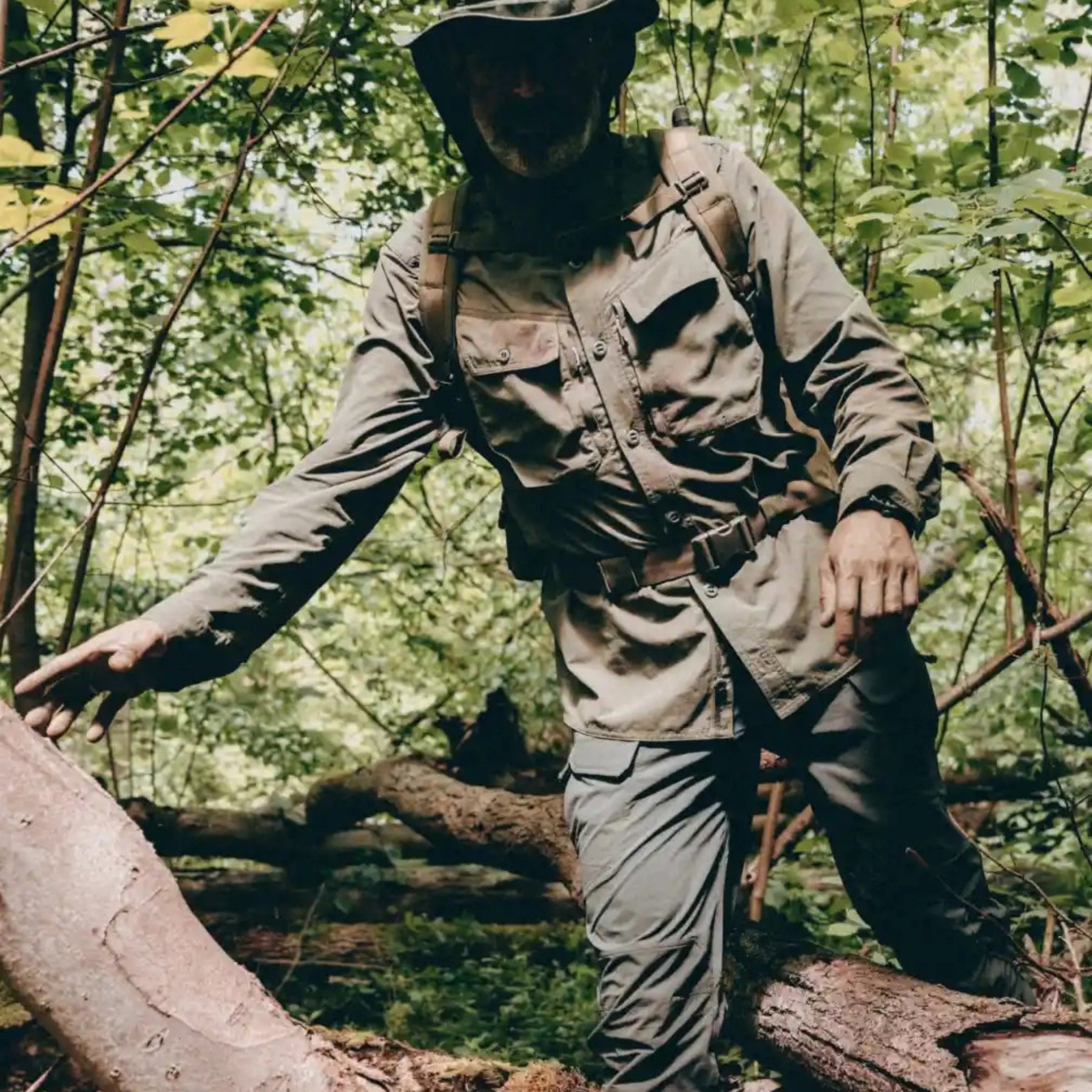 HELIKON-TEX | CANOPY JUNGLE SHIRT - Camicia tecnica UPF50 - BackPacco - BP-HELIKON-KO-CJS-NL-02-B02