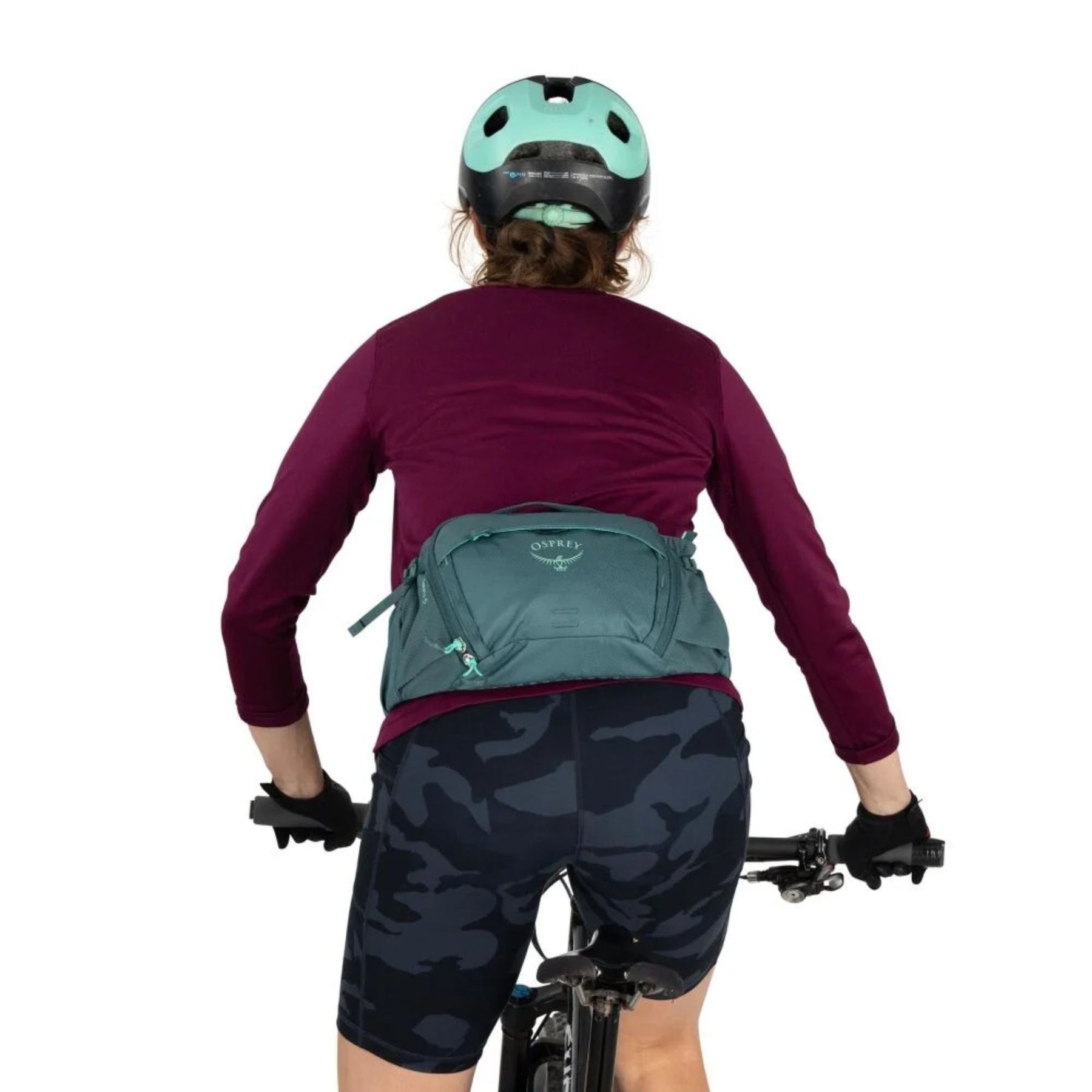 Osprey Savu 5 cintura da ciclismo con capacità 5 litri e tasche per borracce a scomparsa. Marsupio ergonomico per mountain bike con schienale traspirante AirScape e ampi scomparti per attrezzi e snack, ideale per escursioni e trail.