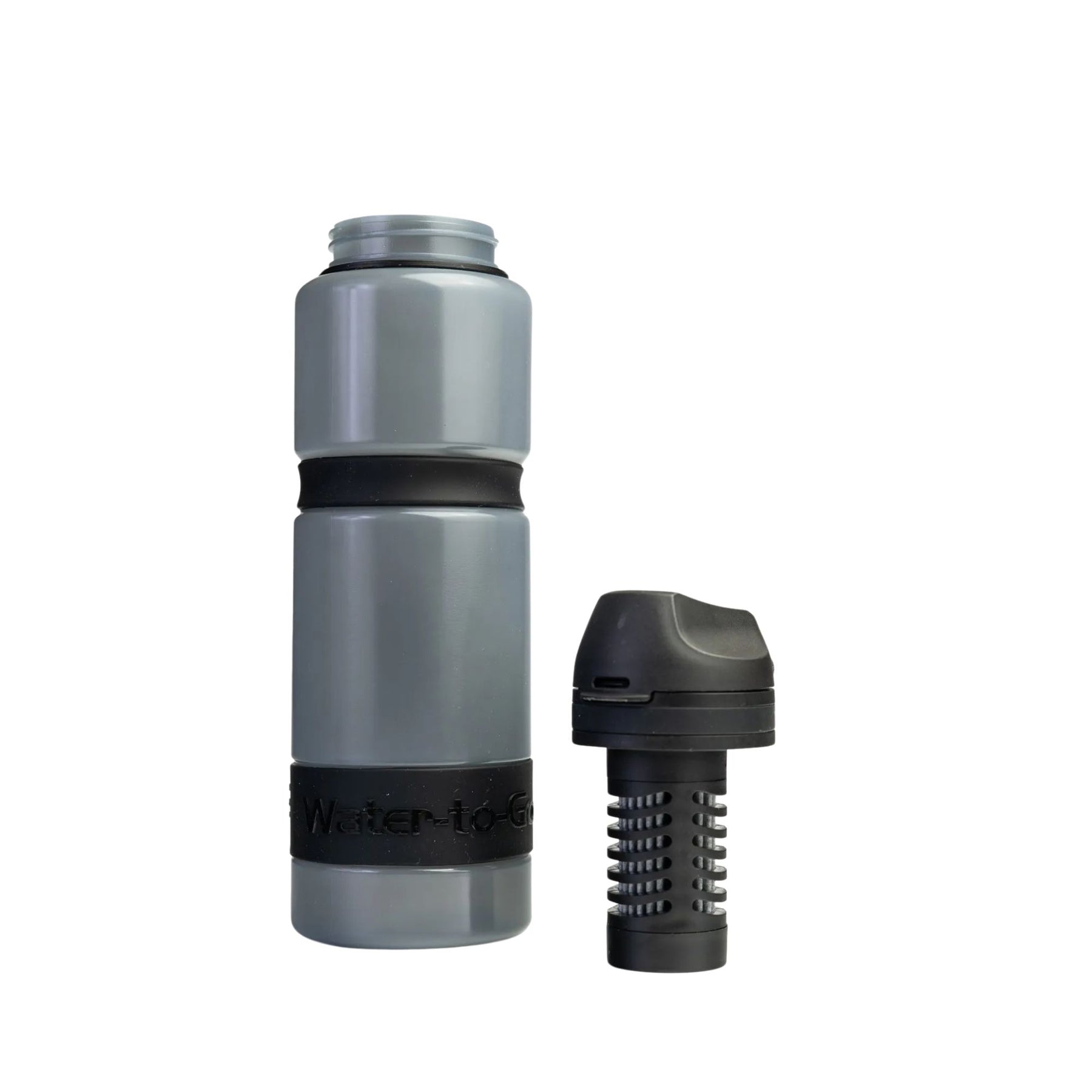 Water-to-Go Eco Active Bottle 75 cl borraccia filtrante con sistema di purificazione avanzato cinturino da polso integrato e chiusura di sicurezza ideale per attività outdoor escursionismo e sport.
