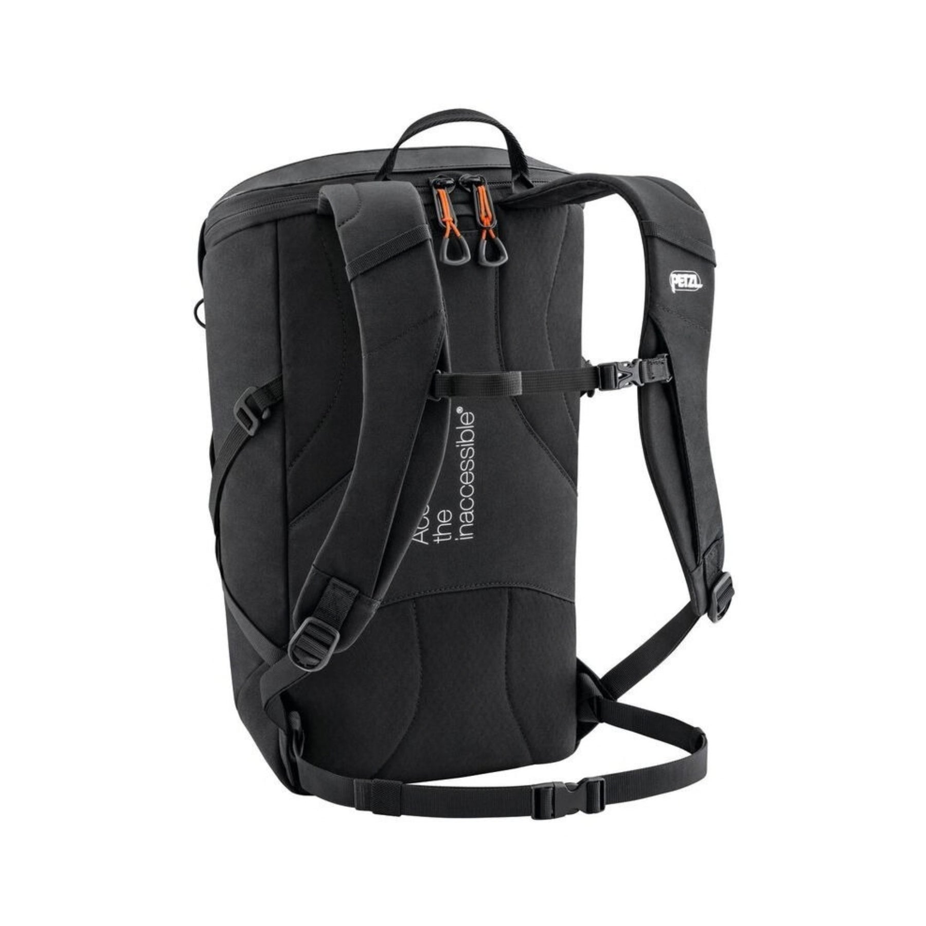 Petzl BUG zaino compatto da 18 litri ergonomico con apertura superiore, fettuccia portacorda, cinghie di compressione e scomparto imbottito, ideale per arrampicata su vie lunghe, outdoor e uso quotidiano.