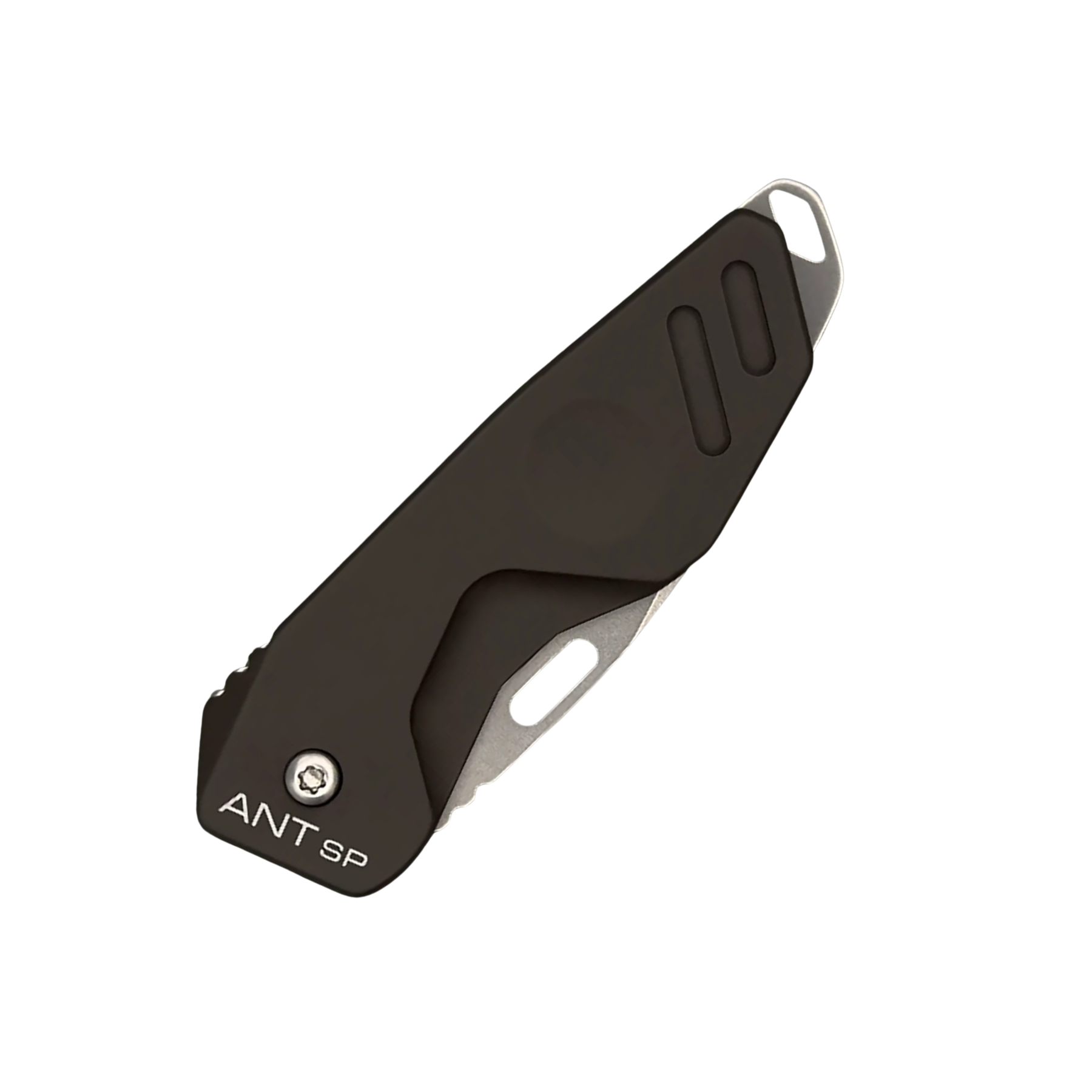 Extrema Ratio ANT SP: Coltello chiudibile EDC ultra-compatto e leggero. Lama in acciaio Bohler N690 e impugnatura in alluminio anticorodal anodizzato. Dotato di asola per cordino. Design minimalista ideale per porto quotidiano e utility.