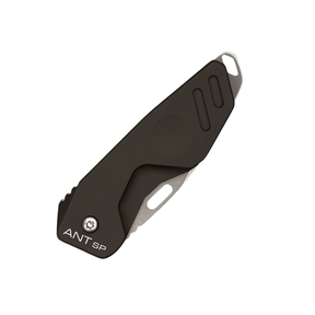 Extrema Ratio ANT SP: Coltello chiudibile EDC ultra-compatto e leggero. Lama in acciaio Bohler N690 e impugnatura in alluminio anticorodal anodizzato. Dotato di asola per cordino. Design minimalista ideale per porto quotidiano e utility.