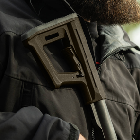 Calcio per carabina Magpul MOE PR Carbine Stock Mil-Spec per fucili AR15/M4, con profilo migliorato e leva di regolazione, design compatto e resistente