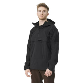 Helikon-Tex Mistral Anorak Jacket KU-MSL-NL giacca soft shell antivento e idrorepellente in tessuto elastico StormStretch con cappuccio regolabile, ampia tasca frontale a marsupio con organizer interno, tasche omerali e zip di ventilazione YKK per trekking, bushcraft e outdoor