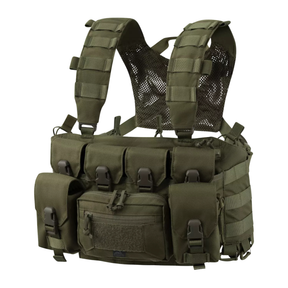 Chest rig tattico Helikon-Tex Guardian Recce, leggero e modulare con configurazione per ricognizione, dotato di tasche integrate e compatibilità con sistema MOLLE/PALS