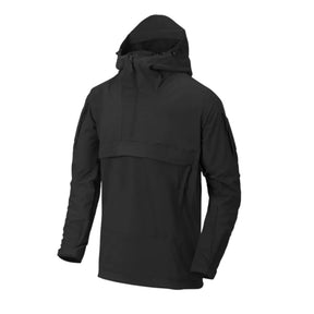 Helikon-Tex Mistral Anorak Jacket KU-MSL-NL giacca soft shell antivento e idrorepellente in tessuto elastico StormStretch con cappuccio regolabile, ampia tasca frontale a marsupio con organizer interno, tasche omerali e zip di ventilazione YKK per trekking, bushcraft e outdoor