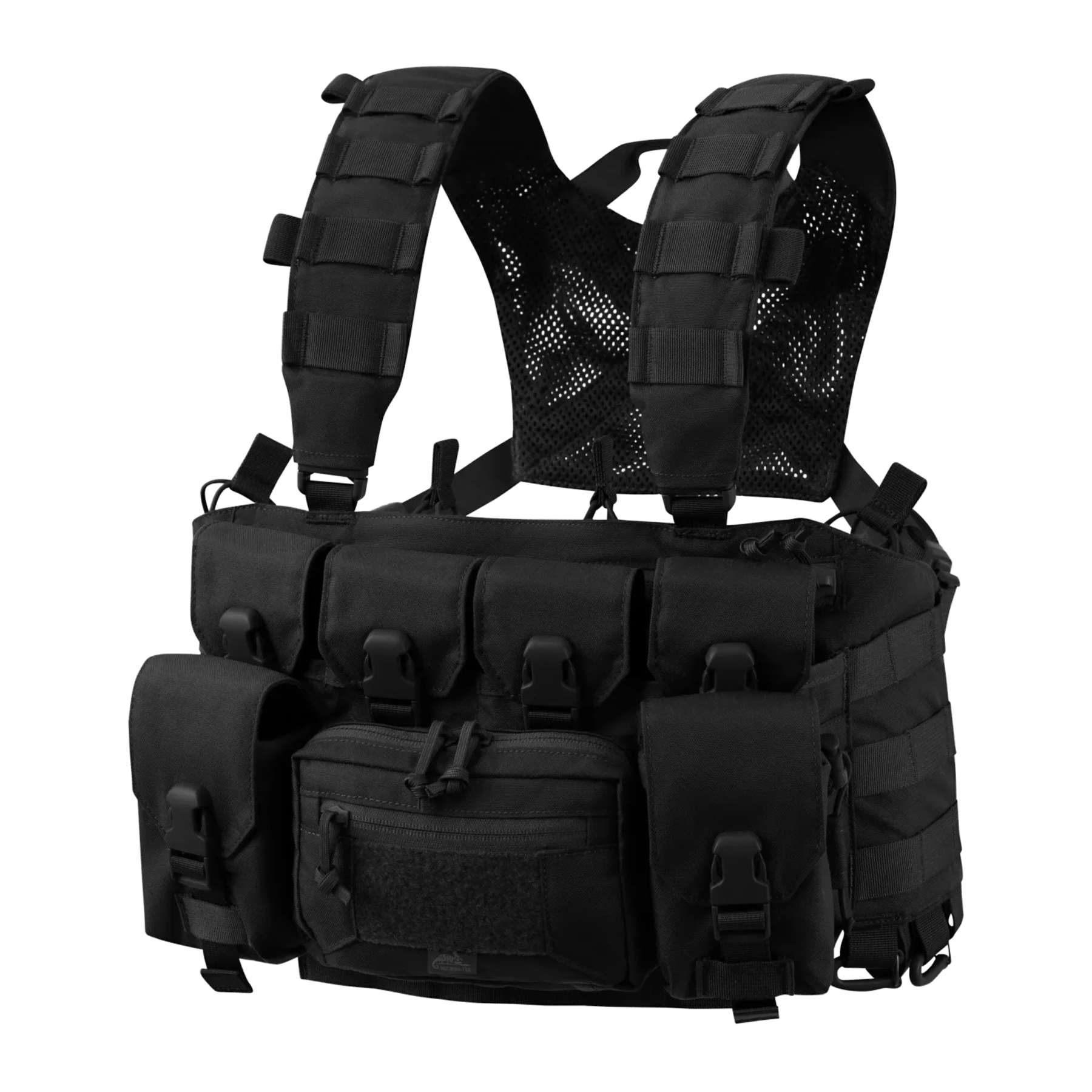 Chest rig tattico Helikon-Tex Guardian Recce, leggero e modulare con configurazione per ricognizione, dotato di tasche integrate e compatibilità con sistema MOLLE/PALS