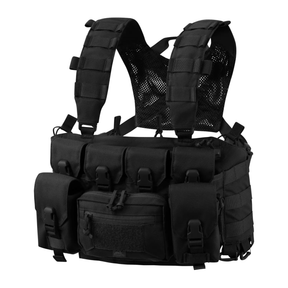 Chest rig tattico Helikon-Tex Guardian Recce, leggero e modulare con configurazione per ricognizione, dotato di tasche integrate e compatibilità con sistema MOLLE/PALS