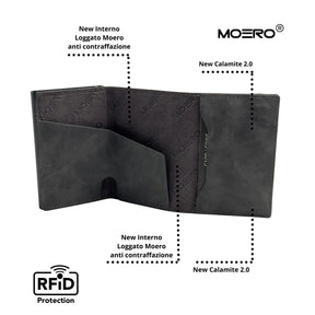 MOERO | PRO ZIP VINTAGE GREY - GREY - Portafoglio