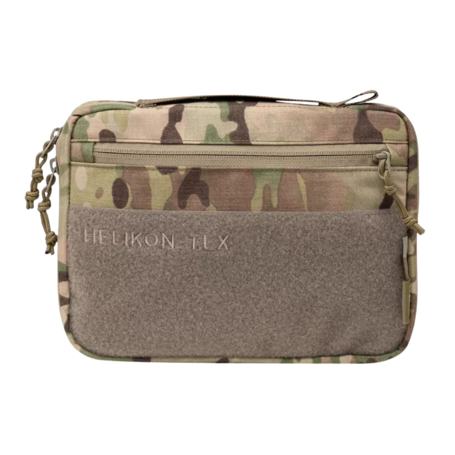 Helikon-Tex A5 Notebook Cover pouch EDC in Cordura con ampio pannello frontale in velcro e logo del brand, chiusura a cerniera superiore e tiretti in paracord. Organizer tattico portadocumenti e per accessori.