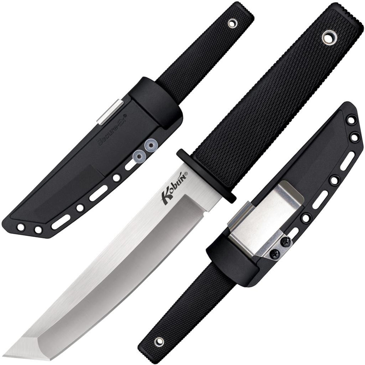COLD STEEL KOBUN coltello a lama fissa tanto con impugnatura tattica nera, ideale per outdoor e survival - disponibile su backpacco.it