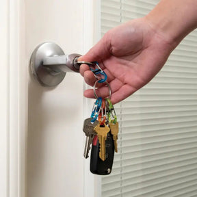 Nite Ize KeyRing S-Biner anello portachiavi con sei mini moschettoni a doppia leva per organizzazione e sicurezza chiavi in confezione originale