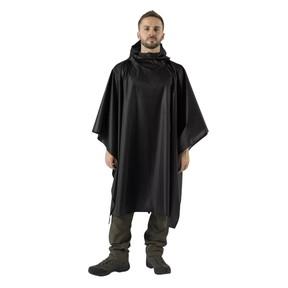 Poncho antipioggia Helikon-Tex Lightweight Poncho, ultraleggero e impermeabile, utilizzabile come telo, riparo o telo per amaca, con cappuccio regolabile e bottoni a pressione laterali