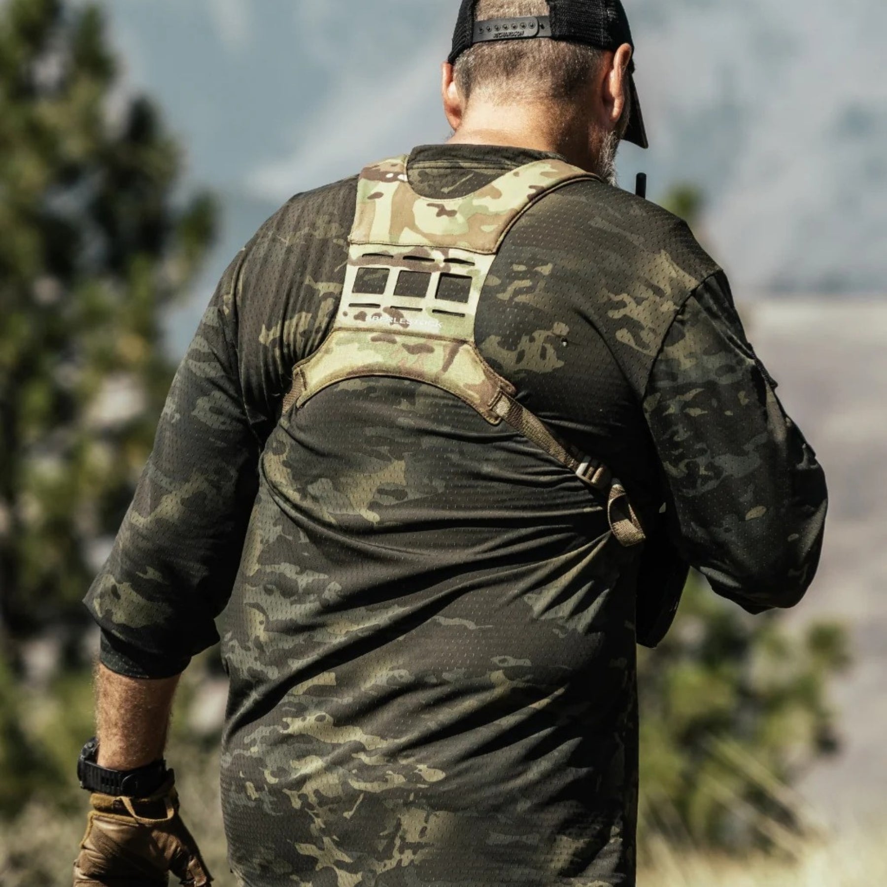 EBERLESTOCK | BRAVO MODULAR BINO PACK - Chest pack per binocolo - BackPacco - BP-EBERLESTOCK-B9SMM