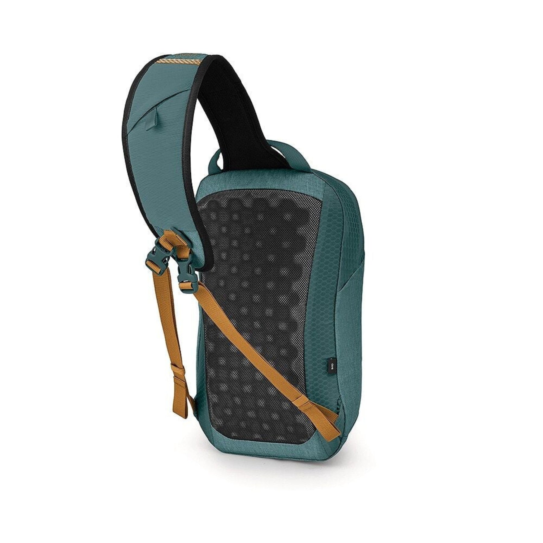 Osprey Quasar Sling borsa monospalla da 6 L adatta per l'uso quotidiano. Presenta uno spallaccio singolo imbottito e ambidestro, schienale ventilato AirScape, ampio scomparto principale con tasca per tablet, cordino elastico frontale e daisy chain per il fissaggio di attrezzatura outdoor.