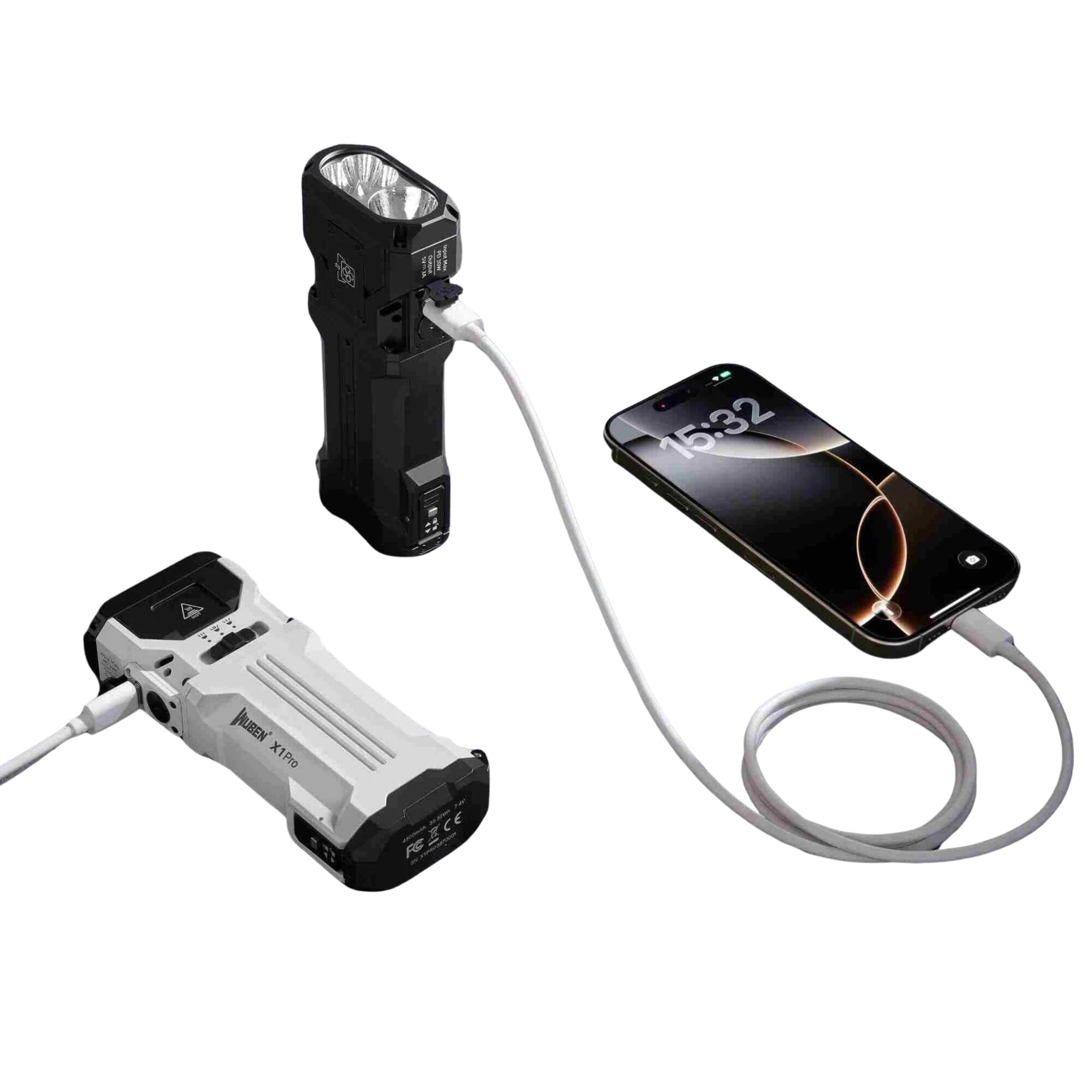 WUBEN | LIGHTOK X1PRO - Torcia da 12300 lumen - BackPacco - BP-WUBEN-X1PRO-WHT