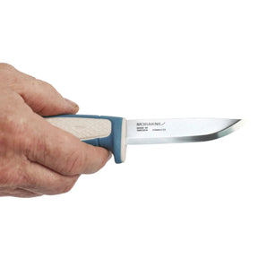 Morakniv Risberg coltello a lama fissa per outdoor e campeggio lama con affilatura scandi impugnatura ergonomica in polimero strutturato antiscivolo e foro per cordino ideale per escursionismo bushcraft e attività nella natura