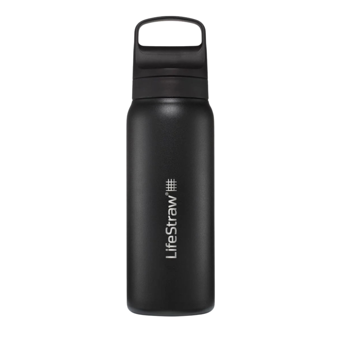 LIFESTRAW | GO SERIES STAINLESS STEEL - Borraccia filtrante isolata - BackPacco - BP-LIFESTRAW-LGV425BKWW