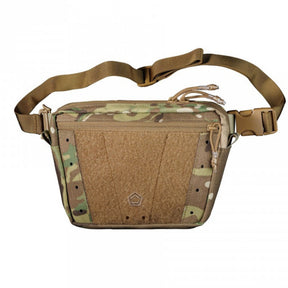 Pentagon Amina Dangler Pouch marsupio tattico multifunzione e tasca dangler per gilet portapiastre con pannello frontale a strappo per patch, fori di drenaggio e cinghia regolabile con fibbia a sgancio rapido per uso EDC e outdoor.