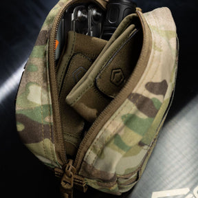 Pentagon Elpis Utility Pouch 15x10 Tasca Multifunzionale in Cordura 500D con Sistema MOLLE Laser Cut Cerniere YKK a Due Vie e Tasca Interna in Mesh Accessorio Tattico Modulare per Zaino o Cintura