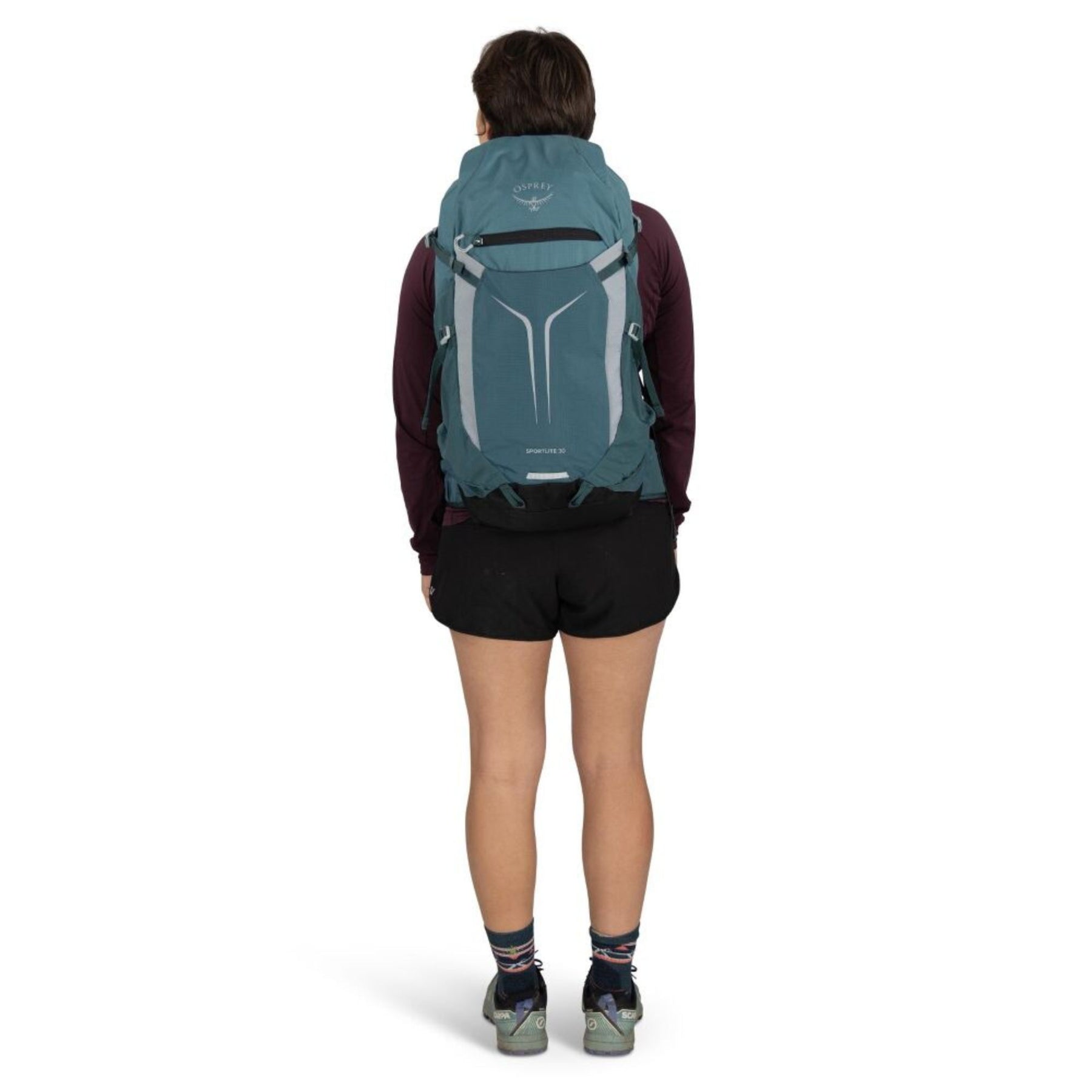 Osprey Sportlite 30 zaino da escursionismo e trekking da 30 L con caricamento dall'alto, tasca frontale elasticizzata, spallacci anatomici traspiranti e cintura lombare imbottita con tasca con zip. Collezione 2026.