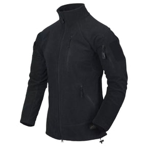 Helikon-Tex Alpha Tactical Jacket giacca tattica in pile leggero Grid Fleece con collo alto, zip intera YKK, tasche pettorali e pannelli a strappo sulle maniche per outdoor e softair