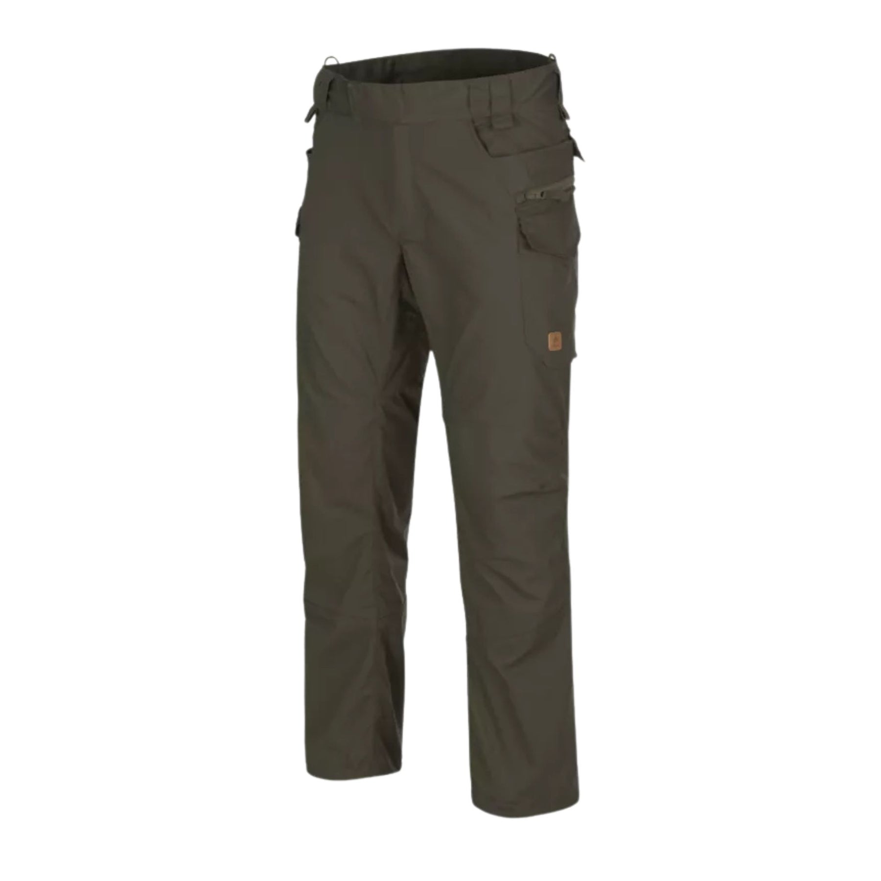Helikon-Tex Pilgrim Pants pantaloni tecnici in tessuto DuraCanvas con rinforzi sulle ginocchia, tasche e vita rialzata per protezione renale. Ideali per bushcraft, escursionismo e attività outdoor impegnative.