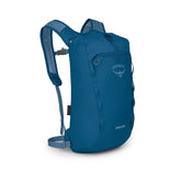 Osprey Daylite Cinch Zaino da 15 Litri con chiusura superiore a coulisse, spallacci traspiranti traforati e tasca frontale con zip. Accessorio versatile ideale per trekking leggero, escursioni e uso quotidiano.