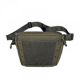 Pentagon Amina Dangler Pouch marsupio tattico multifunzione e tasca dangler per gilet portapiastre con pannello frontale a strappo per patch, fori di drenaggio e cinghia regolabile con fibbia a sgancio rapido per uso EDC e outdoor.