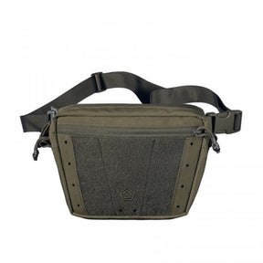 Pentagon Amina Dangler Pouch marsupio tattico multifunzione e tasca dangler per gilet portapiastre con pannello frontale a strappo per patch, fori di drenaggio e cinghia regolabile con fibbia a sgancio rapido per uso EDC e outdoor.