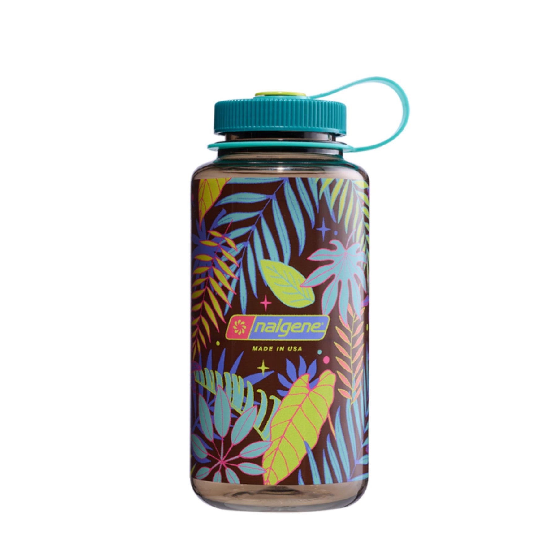 NALGENE | WIDE MOUTH PSYCHEDELIC BOTANICAL PRINT Ferns - Borraccia a bocca larga 0.94 L edizione limitata