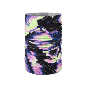 Buff Coolnet UV Neckwear Dovic Ultramarine scaldacollo multifunzionale con protezione solare UPF 50+ ideale per attività all'aperto, corsa e trekking. Fascia elastica traspirante senza cuciture con logo visibile, perfetta per lo sport in estate.