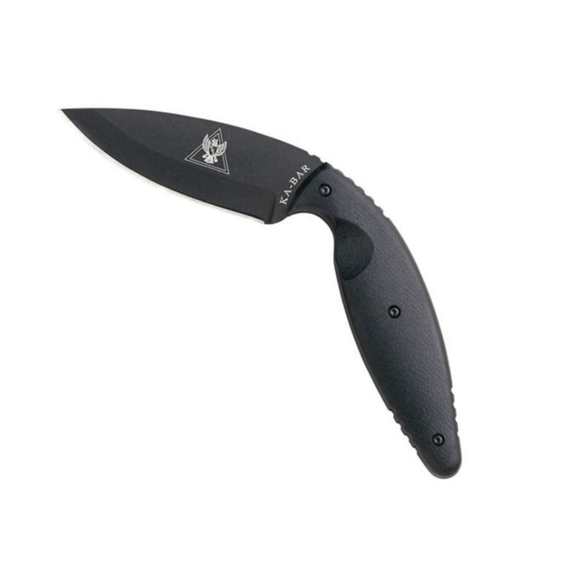 KA-BAR Large TDI Law Enforcement coltello a lama fissa sagomata a filo liscio in acciaio AUS-8A con impugnatura ergonomica in Zytel per difesa personale, porto occultato e uso tattico EDC