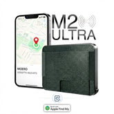 Moero M2 Ultra Saffiano portafoglio MagSafe sottile con localizzatore integrato compatibile con Apple Find My.