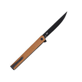 CRKT CEO Flipper 7097DK coltello chiudibile compatto ed elegante con apertura flipper su cuscinetti a sfera IKBS, lama affilata e profilo sottile stile penna da taschino, perfetto per porto quotidiano EDC e outdoor.