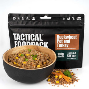 Tactical Foodpack | Buckwheat Pot and Turkey 110g - Stufato di tacchino e grano saraceno
