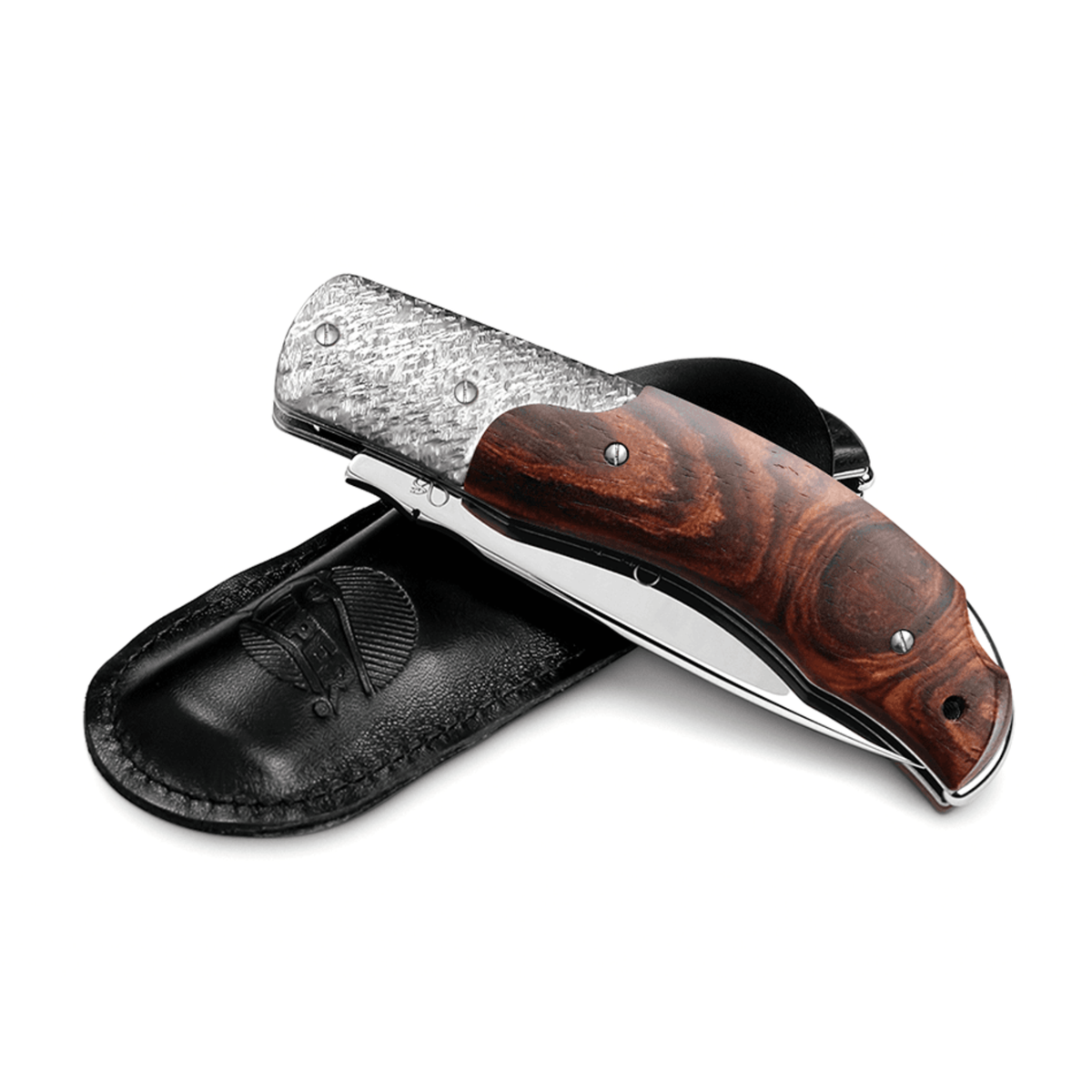Viper Quality Coltello chiudibile artigianale con lama satinata in acciaio inossidabile e manico ergonomico disponibile in pregiate finiture di legno o con inserti TITANIO dotato di sistema di apertura fluido e design elegante ideale per il porto quotidiano e collezionismo