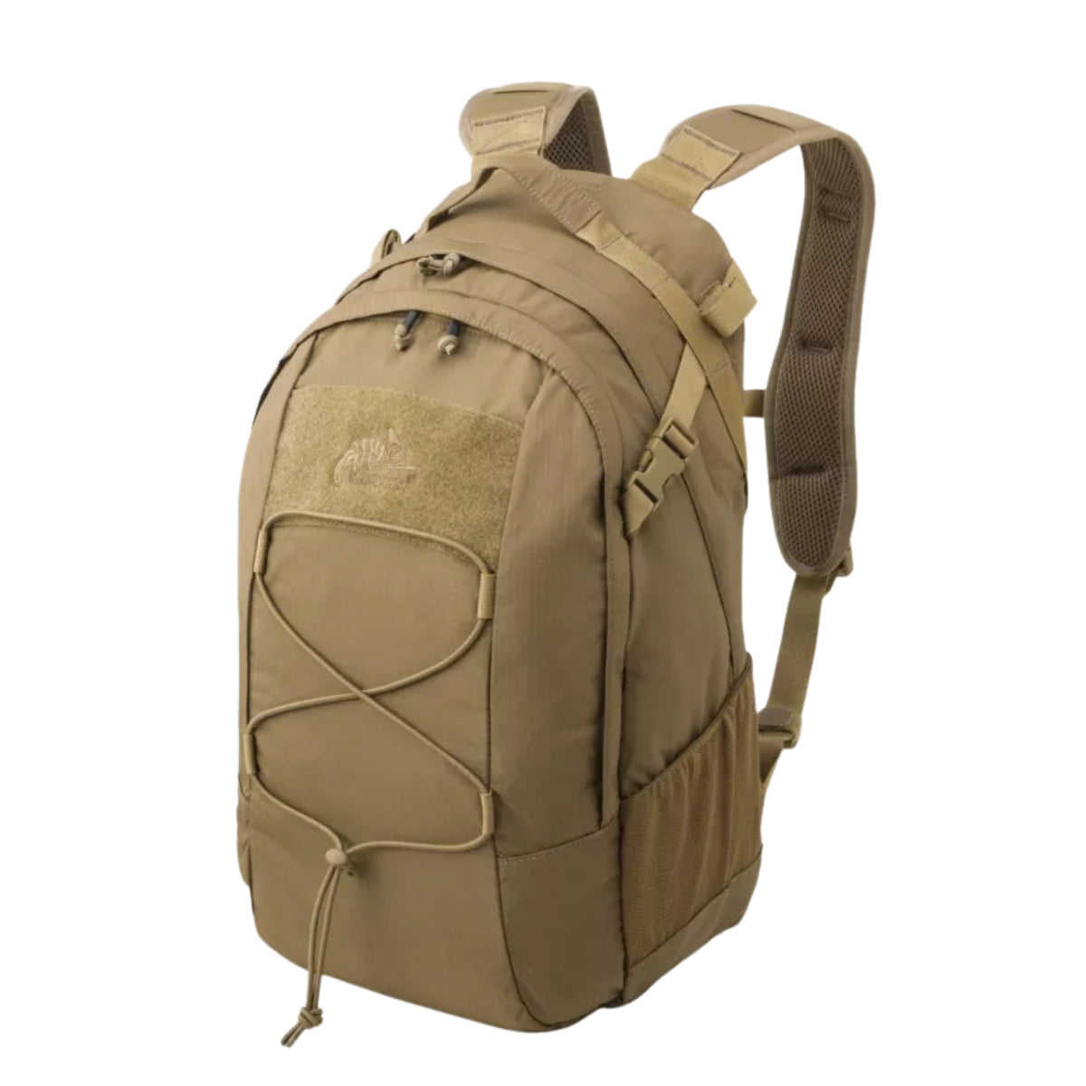 Helikon-Tex EDC Lite Backpack zaino leggero da 21 litri in nylon con cordino elastico frontale pannello a strappo tasche laterali in rete e spallacci anatomici ideale per uso quotidiano escursioni e outdoor