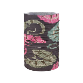 Buff Coolnet UV Neckwear PEKLY CHOMP MULTI scaldacollo multifunzionale con protezione solare UPF 50+ ideale per attività all'aperto, corsa e trekking. Fascia elastica traspirante senza cuciture con logo visibile, perfetta per lo sport in estate.