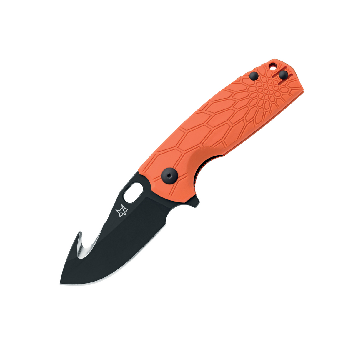 FOX CORE HUNTER coltello chiudibile con lama e gancio da caccia, impugnatura antiscivolo, ideale per outdoor, bushcraft e attività venatorie, SU BACKPACCO.IT