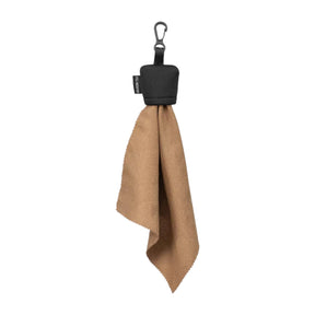 Helikon-Tex Lens Cloth panno in microfibra per pulizia lenti con custodia protettiva integrata e moschettone di aggancio, ideale per occhiali da tiro, ottiche balistiche, visori e fotocamere durante attività outdoor e poligono