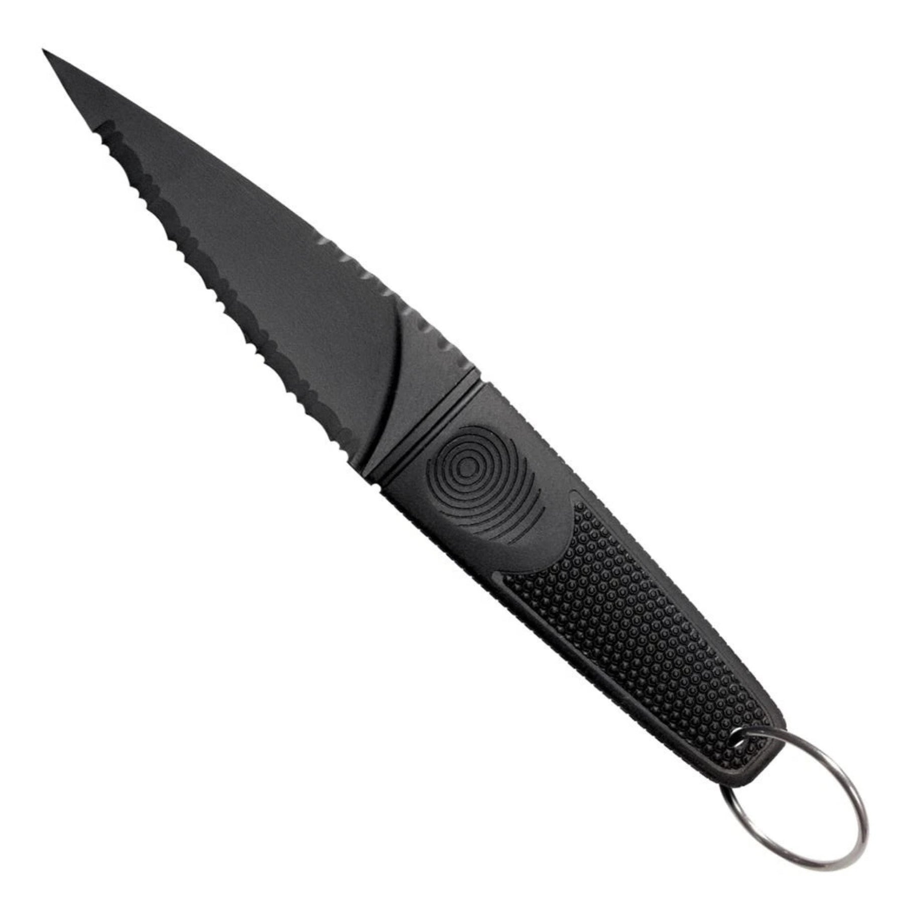 Cold Steel FGX Skean Dhu coltello a lama fissa in Griv-Ex non metallico, affilatura parzialmente seghettata, impugnatura ergonomica testurizzata in Kray-Ex e anello portachiavi integrato