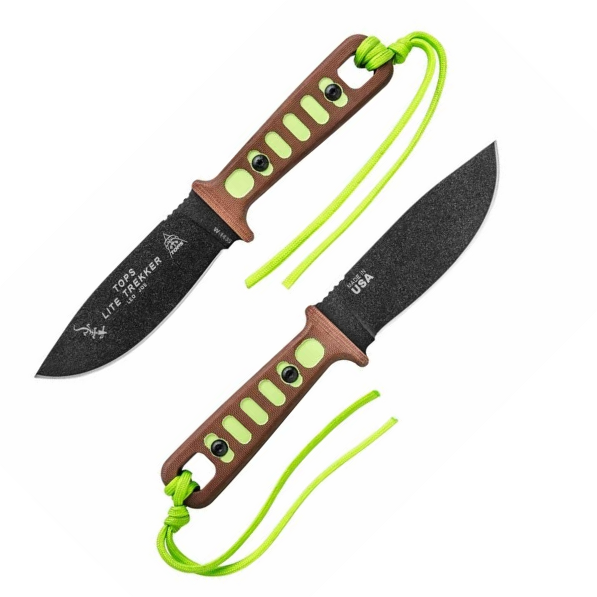 Coltelli outdoor TOPS Lite Trekker, perfetti per escursioni e survival, Made in USA, su backpacco.it