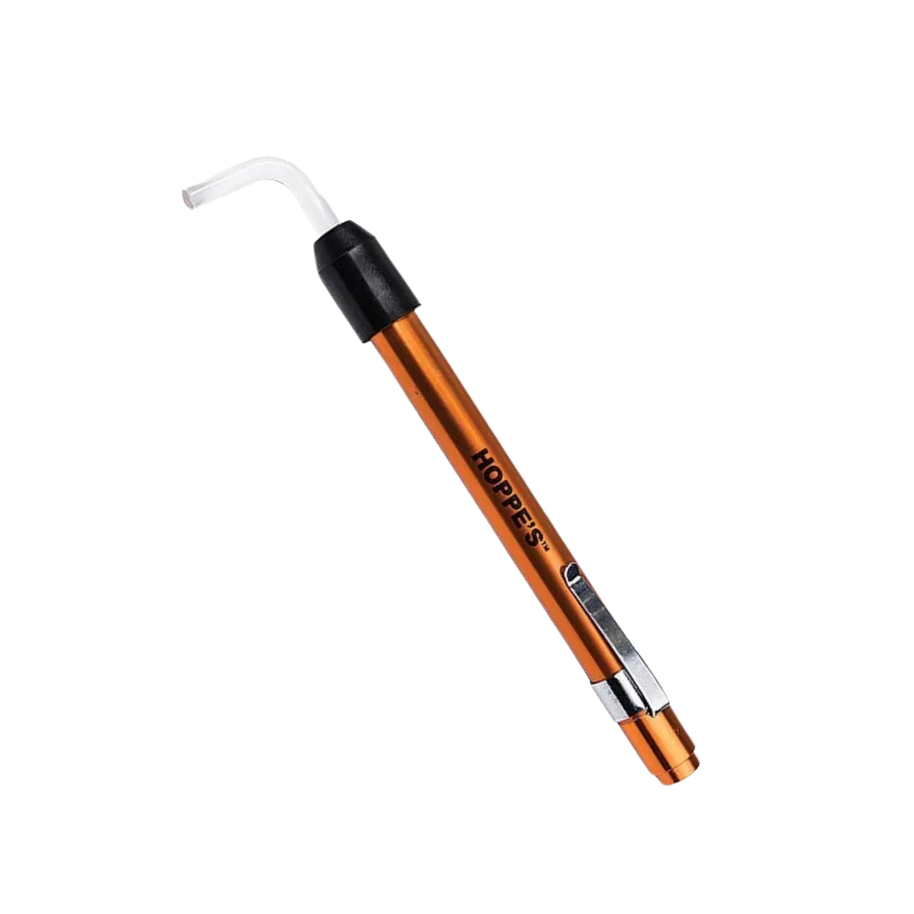 Hoppe's 9 Bore Light torcia da armaiolo a penna per ispezione canna con inserto in fibra ottica curva e clip da tasca 