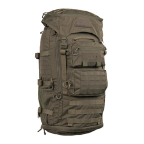Eberlestock Mission Ruck zaino tattico militare da 79.22 litri con sistema MOLLE e tasche modulari frontali e laterali, FUNZIONA ESCLUSIVAMENTE CON IL TELAIO MISSION EMOD. Caratterizzato da cinghie di compressione e pannello in velcro per patch, ideale per escursioni tecniche, trekking intensivo e utilizzi operativi professionali.