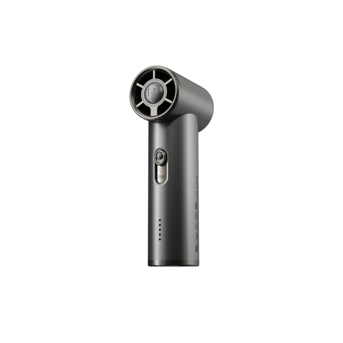Nitecore NEFO1 ventilatore portatile ultralight ricaricabile con pulsante di accensione e indicatori di livello batteria LED