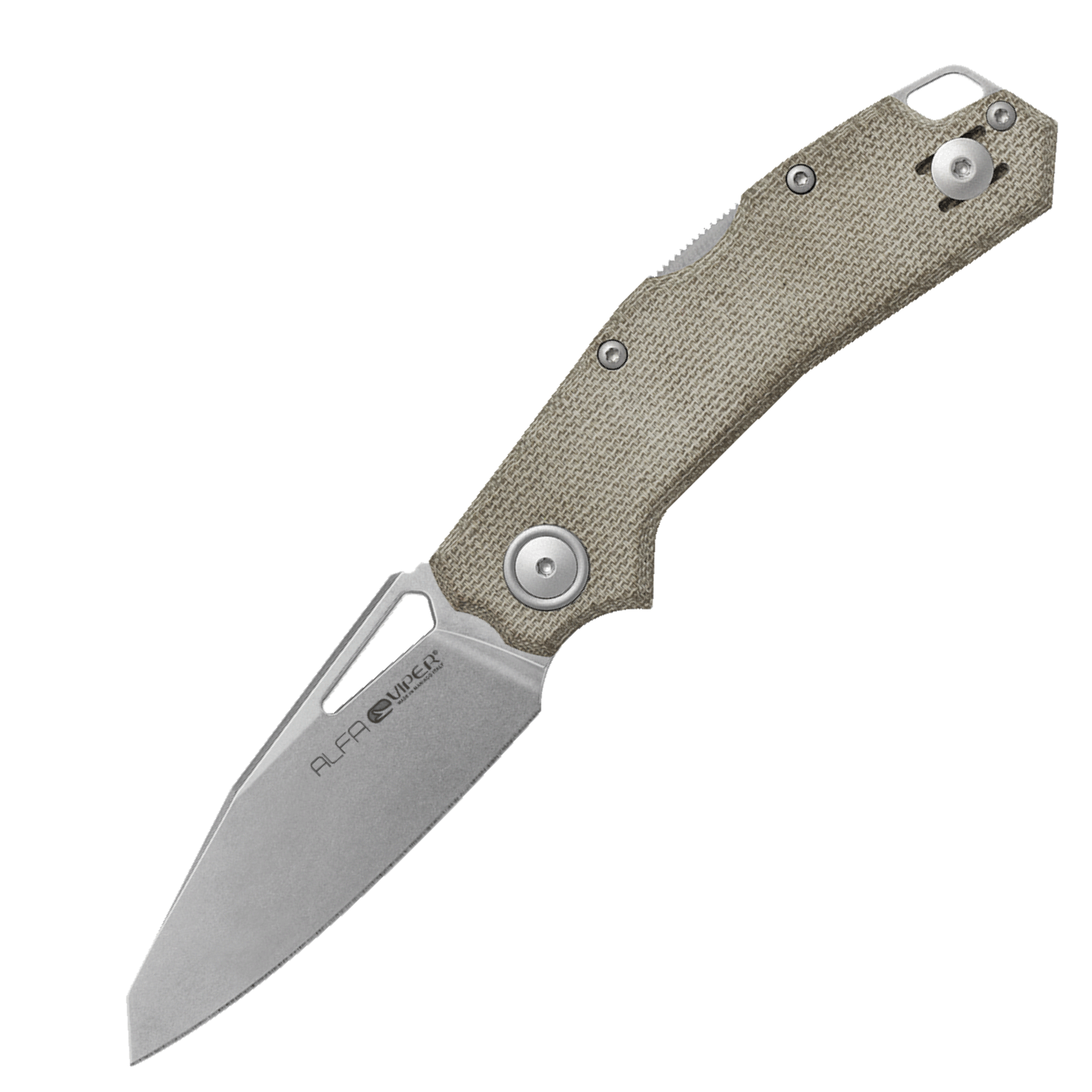 Viper Alfa CG Coltello chiudibile back lock con lama in acciaio inossidabile magnacut e manico in Canvas Micarta naturale per una presa superiore anche da bagnato, design tattico moderno