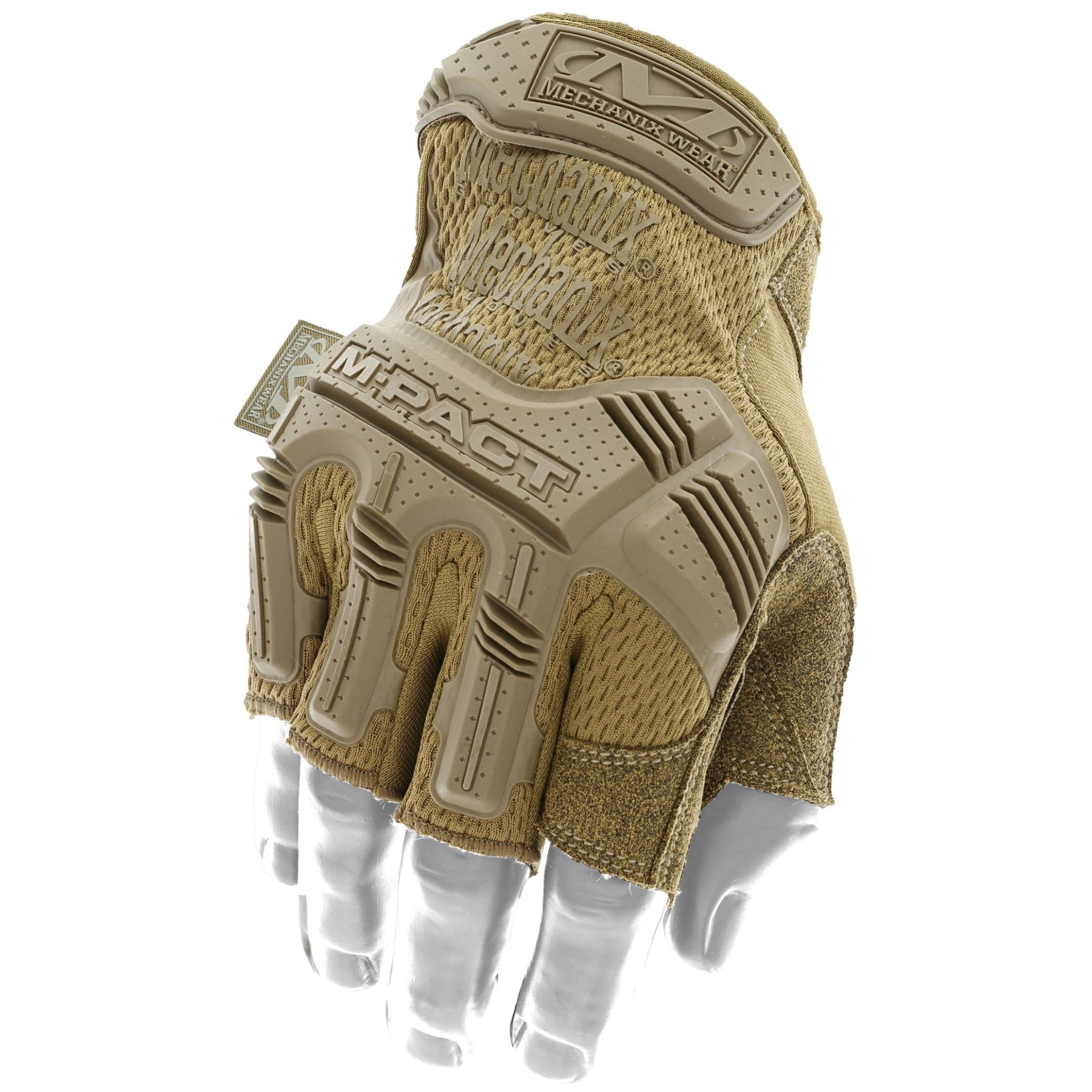 MECHANIX | M-PACT FINGERLESS COYOTE - Guanti tattici antiurto