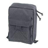 Helikon-Tex Urban Admin Pouch. Tasca organizer tattica in Cordura con pannello velcro frontale e tasca esterna espandibile. Interno a portafoglio con elastici e scomparti per fissaggio torce, multitool e blocchi appunti. Soluzione EDC modulare per organizzazione attrezzatura urbana.